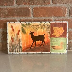 Rustic Wildlife Ceramic Art by [Brand]